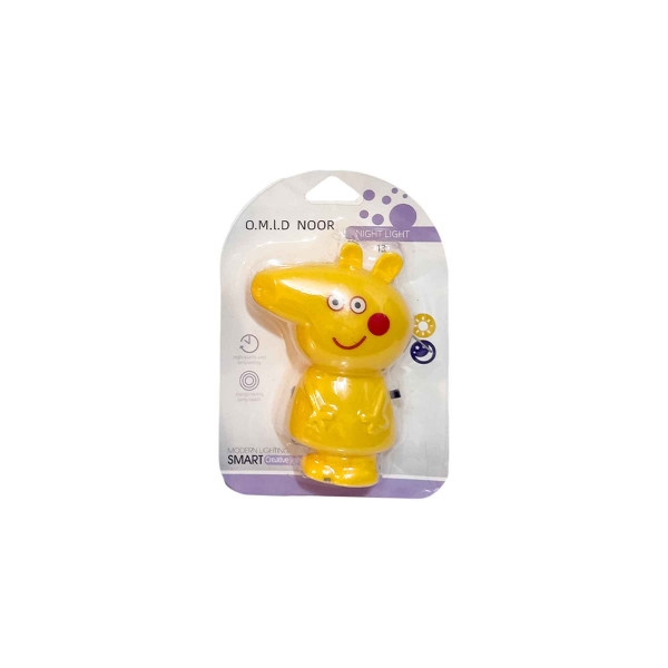 چراغ خواب (دوشاخ دار) عروسک خوکی کد 13