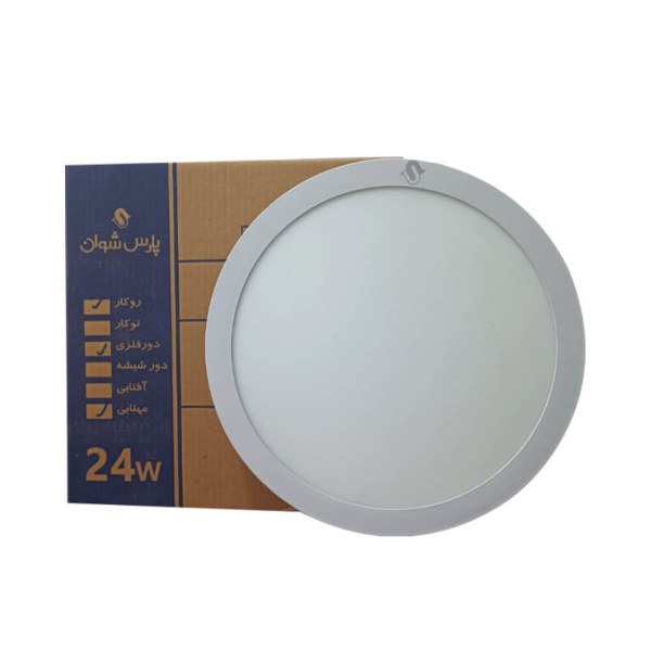 پنل SMD روکار فول لایت 24 وات گرد مهتابی شوان(تیدا) پنل SMD روکار فول لایت 24 وات گرد مهتابی شوان(تیدا)