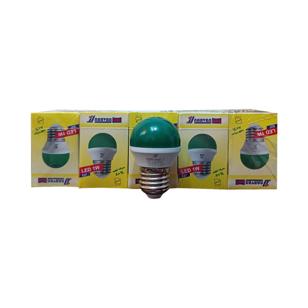 چراغ خواب LED حبابی 1 وات E27 رنگی نارون لیان