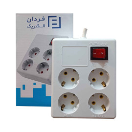 رابط ارت دار کلید دار 4 خانه 1/8 متر مربع 10 آمپر فردان (شها...