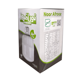 لامپ LED استوانه 50 وات E27 مهتابی نورافروز