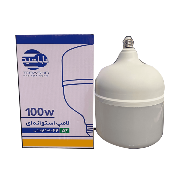 لامپ LED استوانه 100 وات E27 مهتابی تاباشید