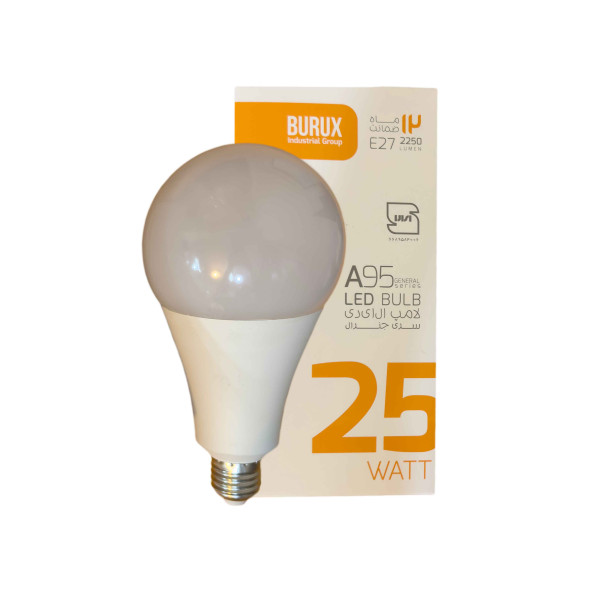 لامپ LED حبابی 25 وات E27 مهتابی بروکس