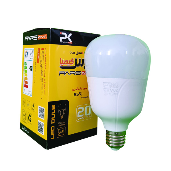 لامپ LED استوانه 20 وات E27 مهتابی پارس کیمیا