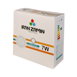 پنل SMD توکار دور شیشه 7 وات گرد آفتابی ایران زمین
