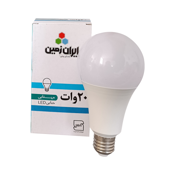لامپ LED حبابی 20 وات E27 آفتابی ایران زمین لامپ LED حبابی 20 وات E27 آفتابی ایران زمین