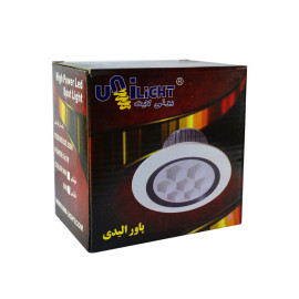 پنل SMD توکار دور سرامیک 7 وات زنبوری گرد آفتابی یونی لایت (DS3309)