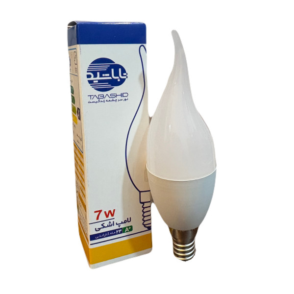 لامپ اشکی 7SMD وات E14 مات یخی تاباشید
