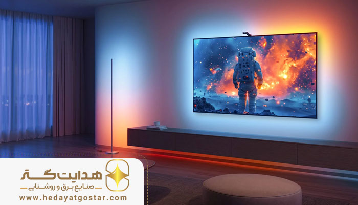 راهنمای نصب ریسه LED پشت تلویزیون