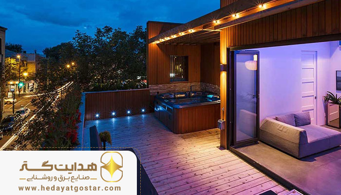 چگونه تراس و روف گاردن را نورپردازی کنیم؟ راهنمای کامل